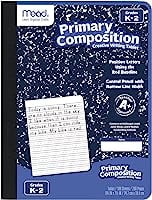 Mead Primary Composition Notebook, Wide Ruled Paper, Grades K-2 Writing Workbook, 9-3/4" x 7-1/2", 100 Sheets, Blue...