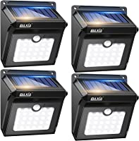 BAXIA TECHNOLOGY Solar Outdoor Lights Wireless Security Motion Sensor Outdoor Lights Solar Lights Outdoor Waterproof for...