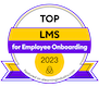 Elearning Industry Badge Top LMS for employee onboarding