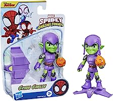 Spidey and His Amazing Friends Marvel Green Goblin Hero Figure, 4-Inch Scale Action Figure, Includes 1 Accessory, for...
