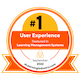 Elearning Industry Badge Top LMS for user experience