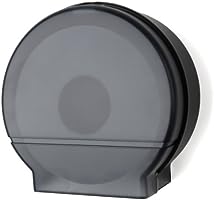 Palmer Fixture RD0026-02F Single Roll Jumbo Tissue Dispenser with Core Adaptor, Black Translucent