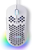 TMKB Falcon M1SE Ultralight Honeycomb Gaming Mouse, High-Precision 12800DPI Optical Sensor, 6 Programmable Buttons,...