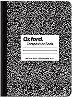 Oxford Marble Composition Book, 7.5 x 9.75 Inches, Wide Rule, Paperback, 100 Sheets, White (63795)