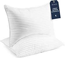 Beckham Hotel Collection Bed Pillows Standard / Queen Size Set of 2 - Down Alternative Bedding Gel Cooling Pillow for...